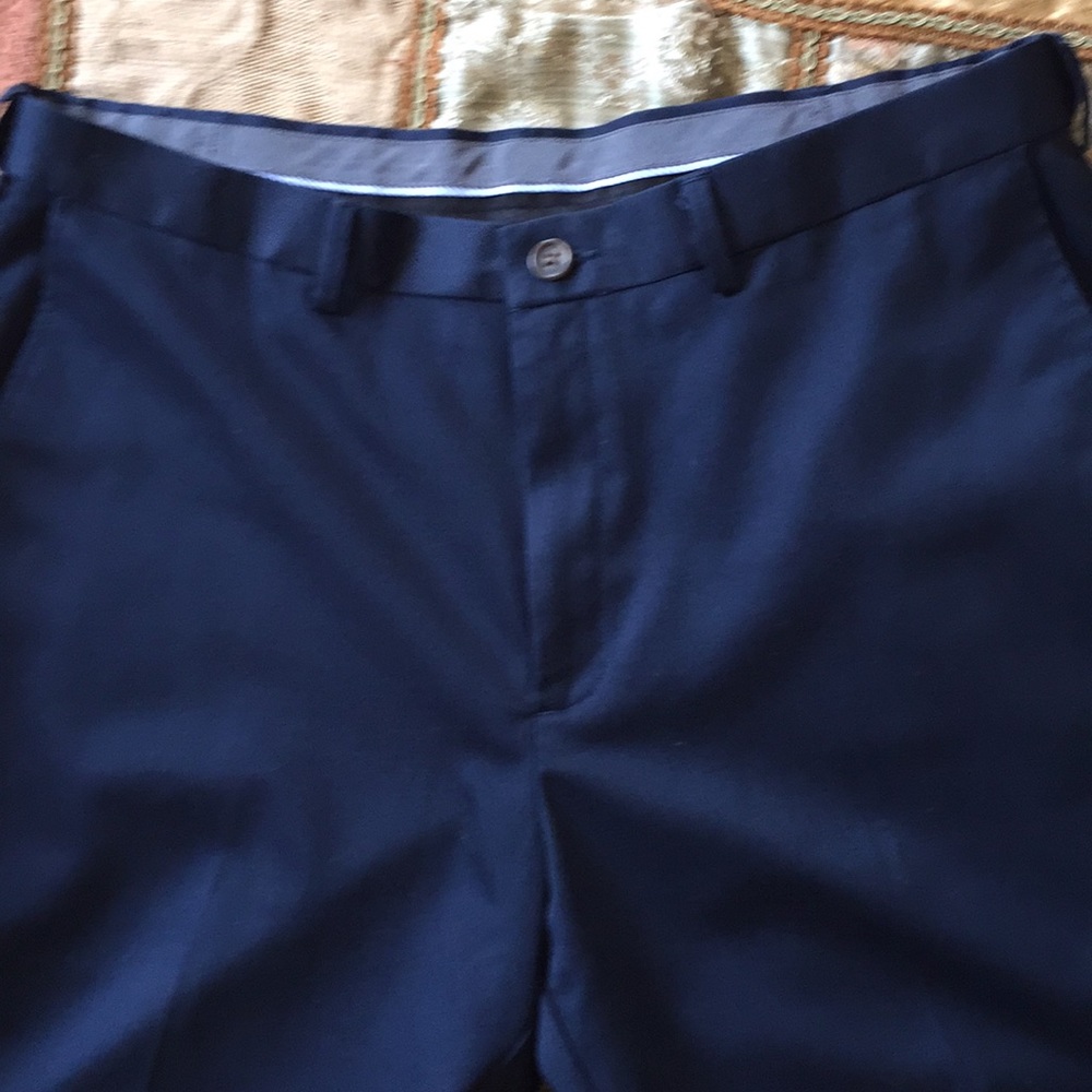 Men’s Navy Blue Haggar Clothing Co. Dress Pants